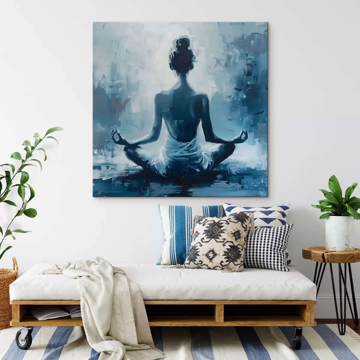 murales de pared Chica relajarse yoga s39079