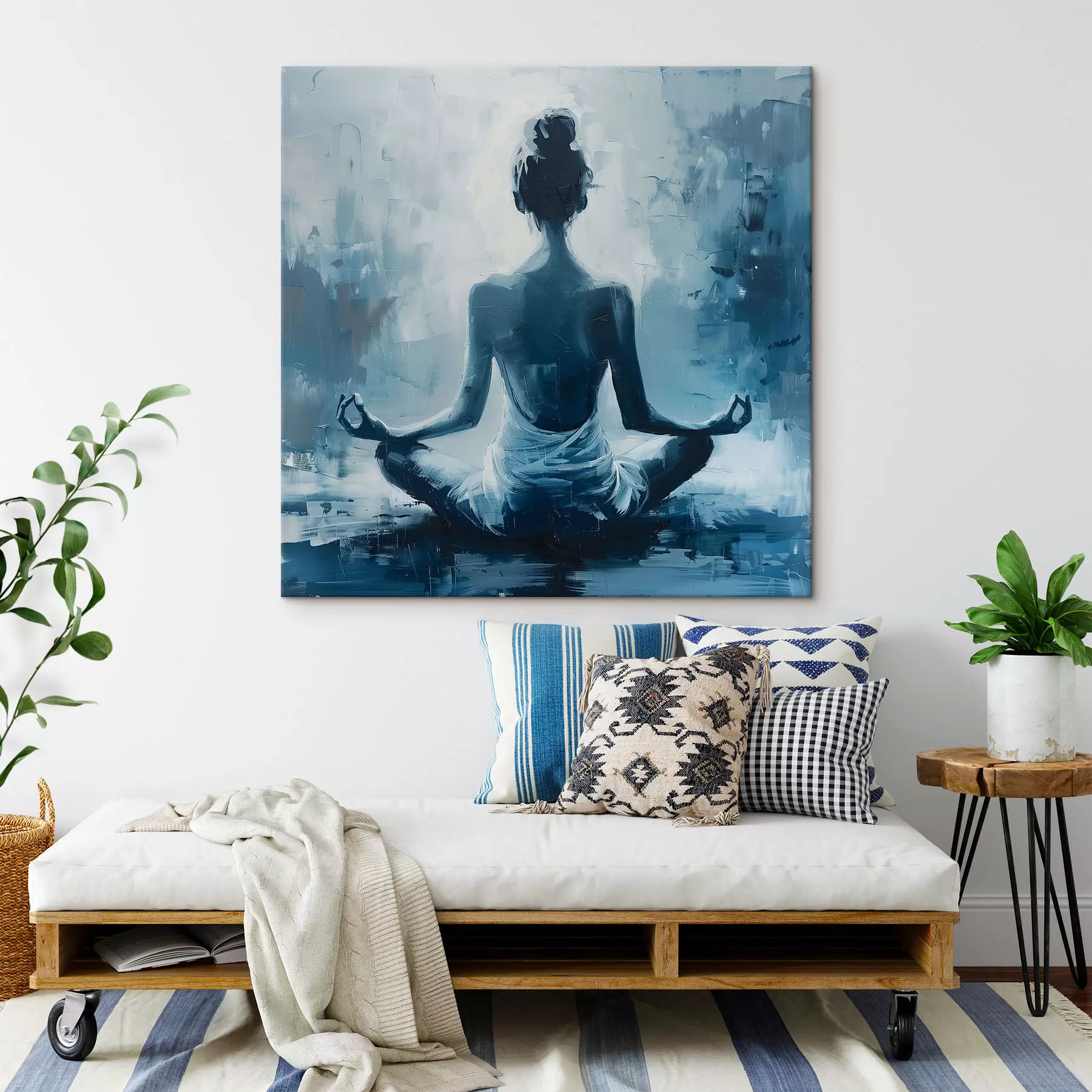 murales de pared Chica relajarse yoga s39079