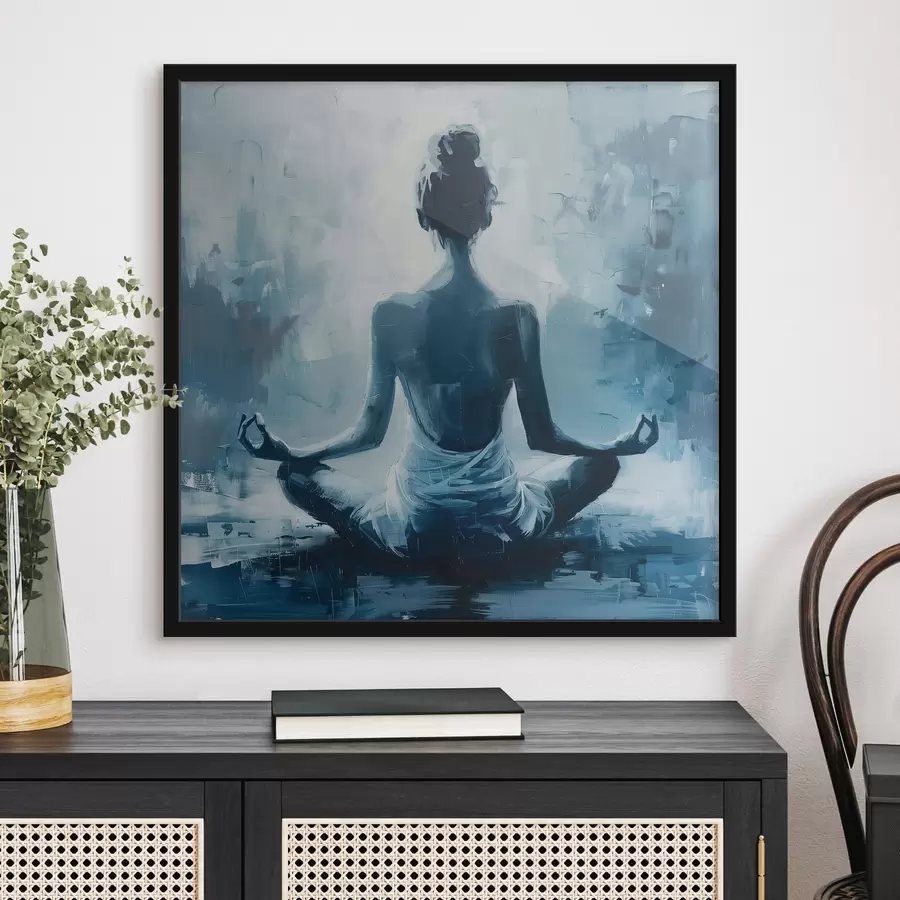 murales de pared Chica relaja yoga f39079