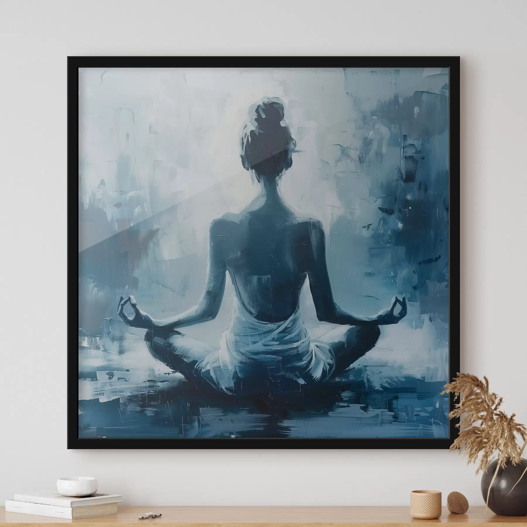 murales de pared Chica relaja yoga f39079