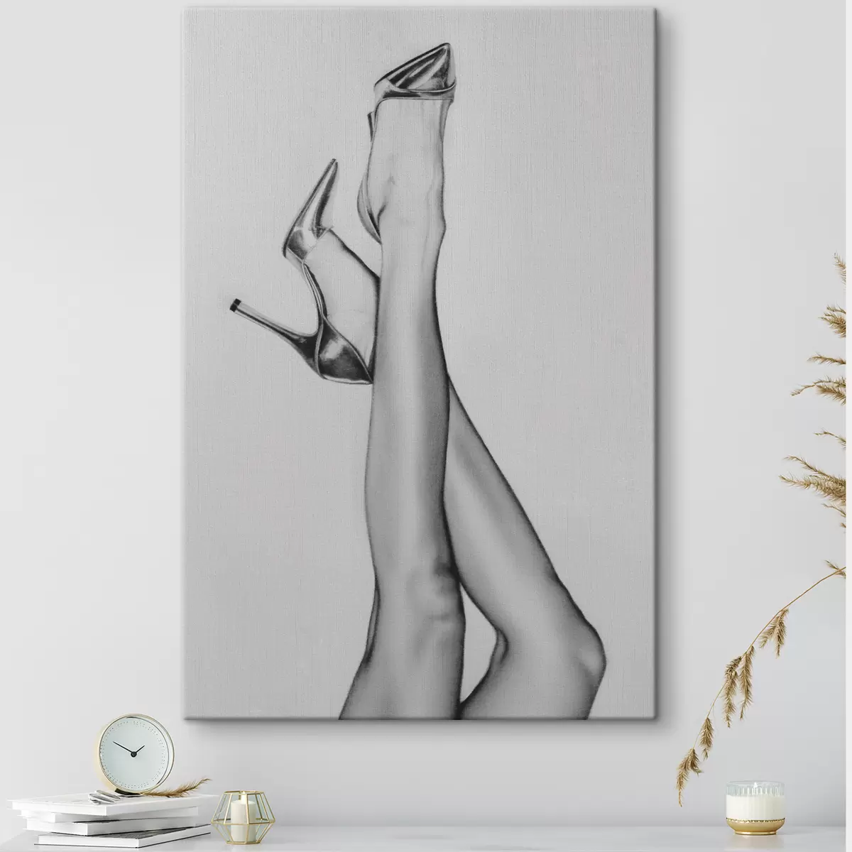 murales de pared Modelo piernas con tacones moda illustarion arte nueva tendencia s39110