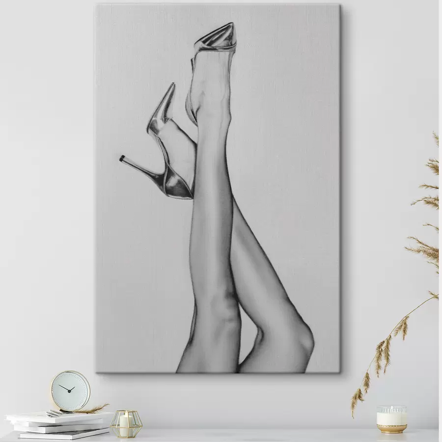 murales de pared Modelo piernas con tacones moda illustarion arte nueva tendencia s39110