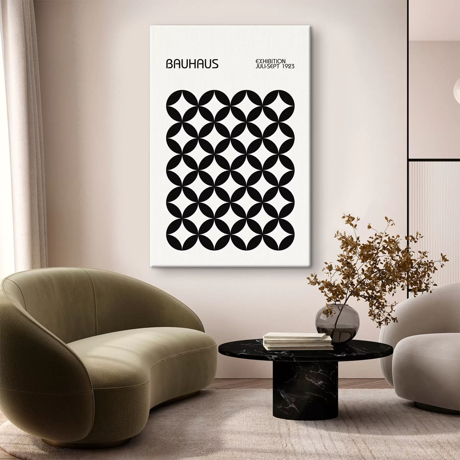 murales de pared Abstracción geométrica de la Bauhaus s39259