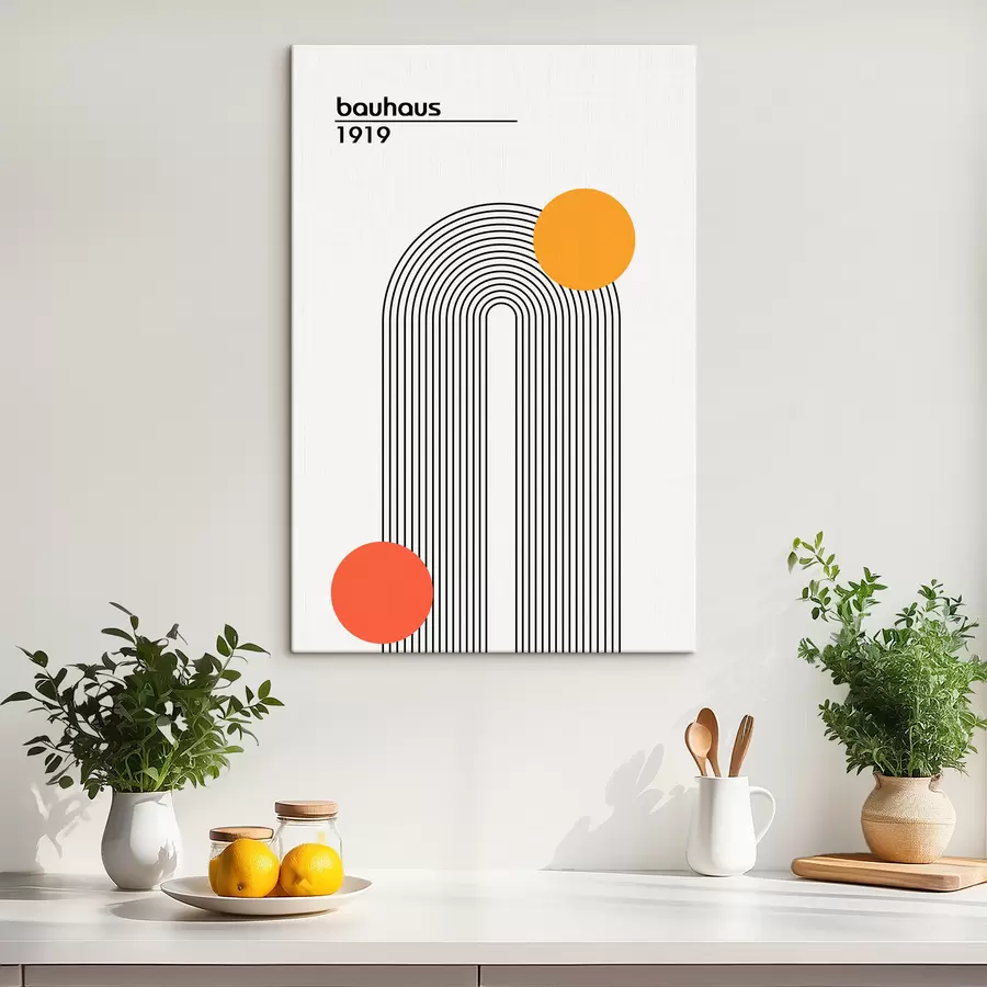 murales de pared Abstracción geométrica de la Bauhaus s39260