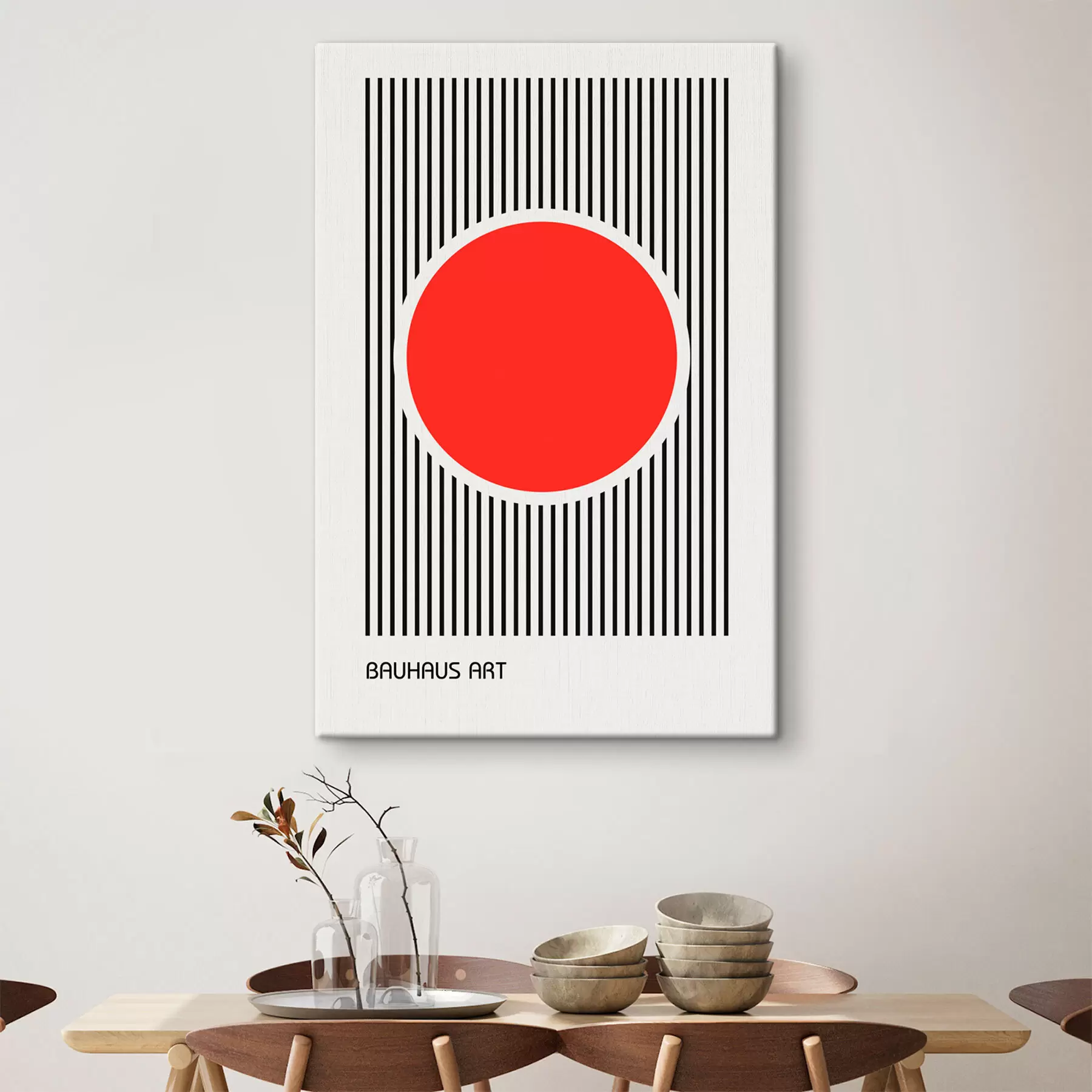 murales de pared Abstracción geométrica de la Bauhaus s39262