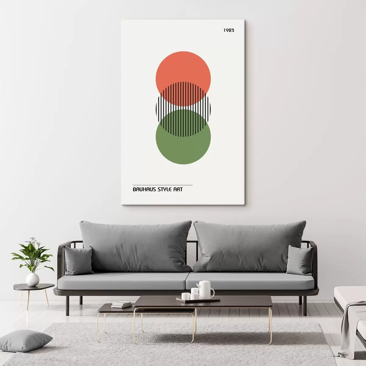 murales de pared Abstracción geométrica de la Bauhaus s39263