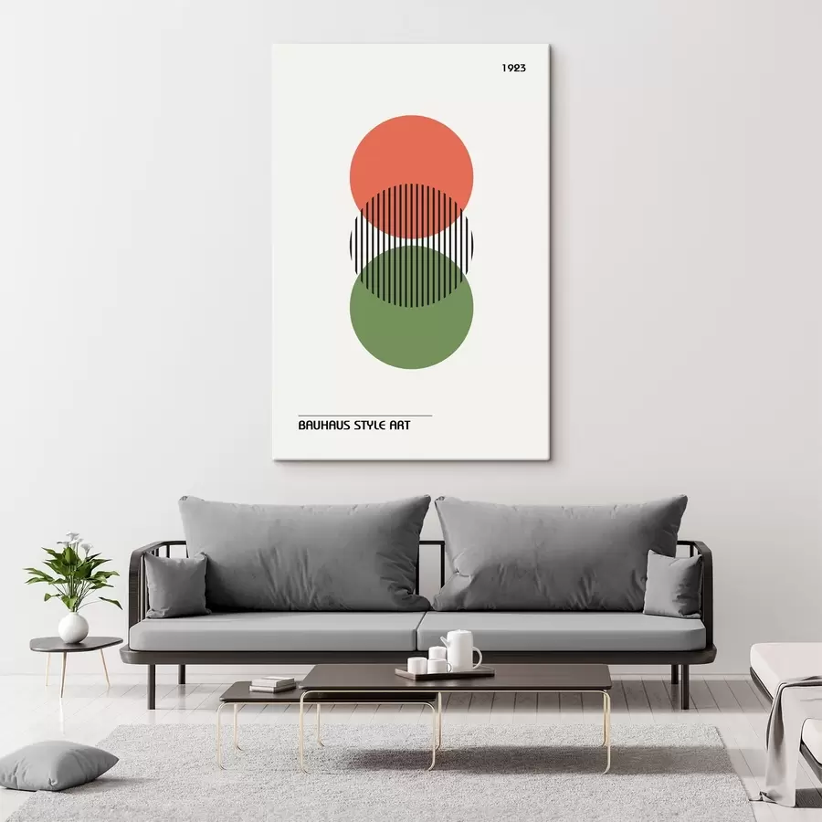 murales de pared Abstracción geométrica de la Bauhaus s39263