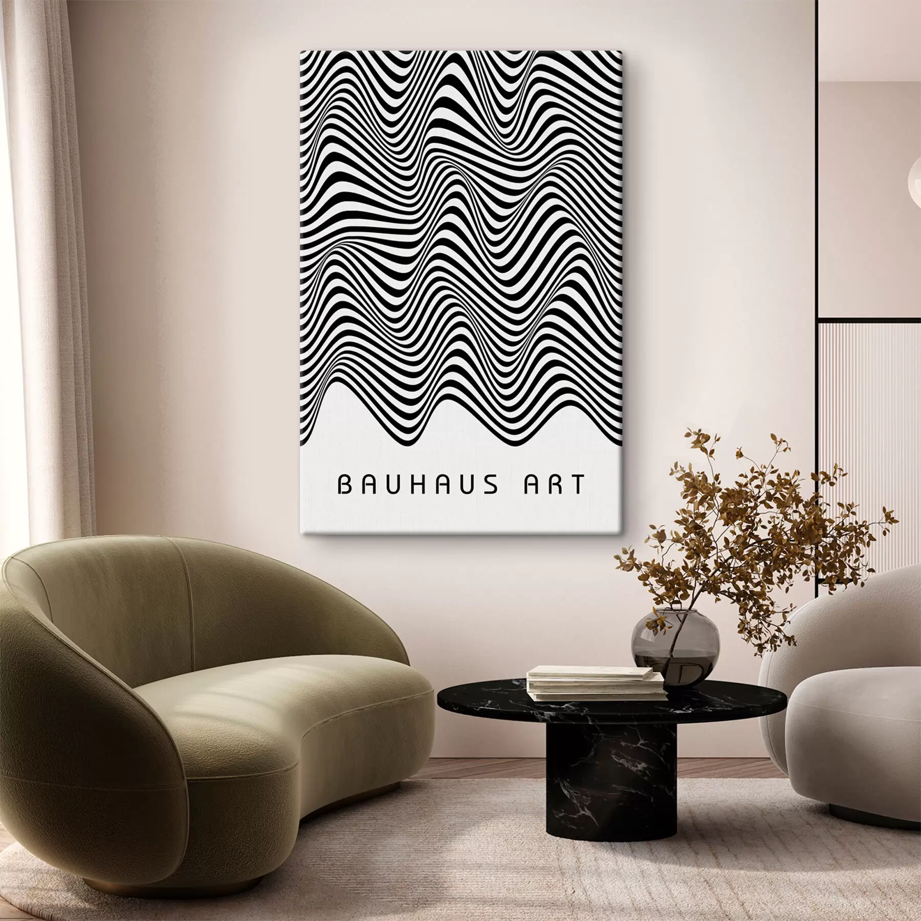 murales de pared Abstracción geométrica de la Bauhaus s39266