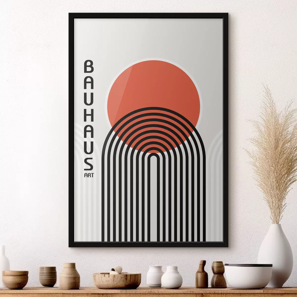 Poster Abstracción geométrica de la Bauhaus f39261