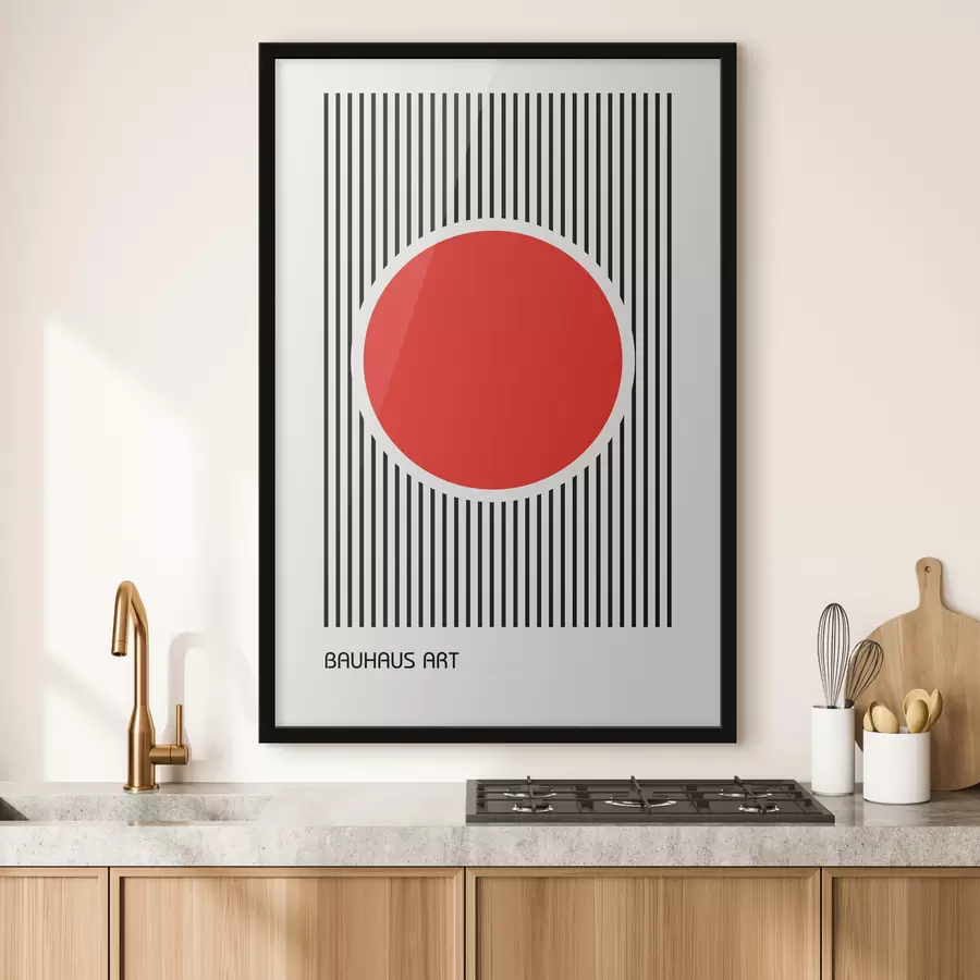 murales de pared Abstracción geométrica de la Bauhaus f39262