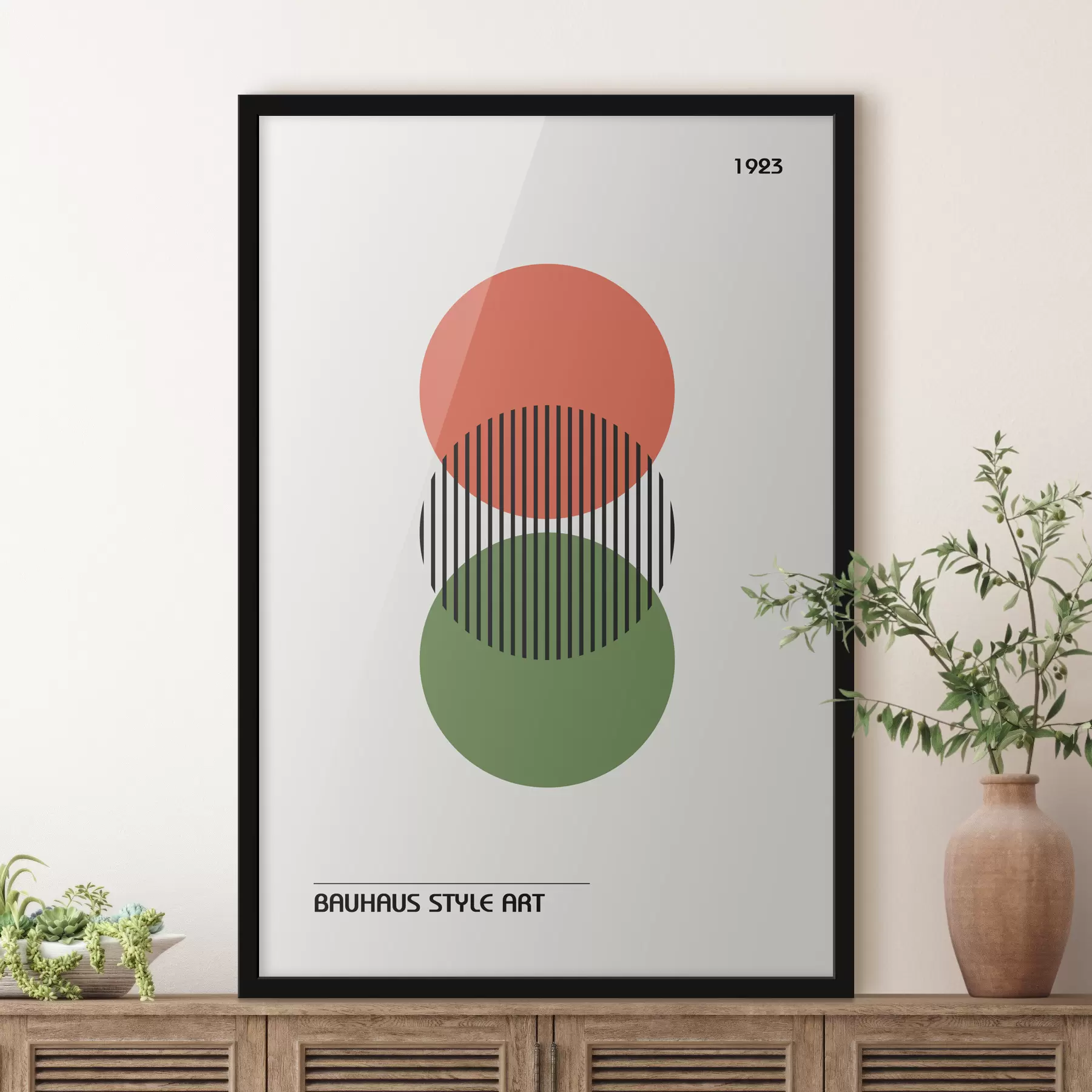 murales de pared Abstracción geométrica de la Bauhaus f39263