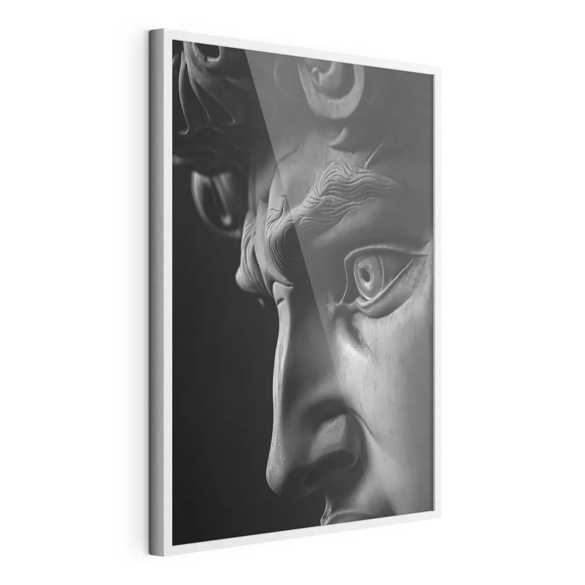 Poster primer plano, retrato, de, david, en, perfil f26124