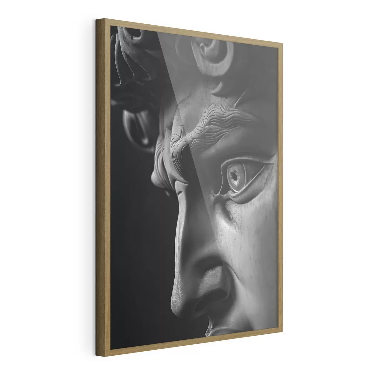 Poster primer plano, retrato, de, david, en, perfil f26124