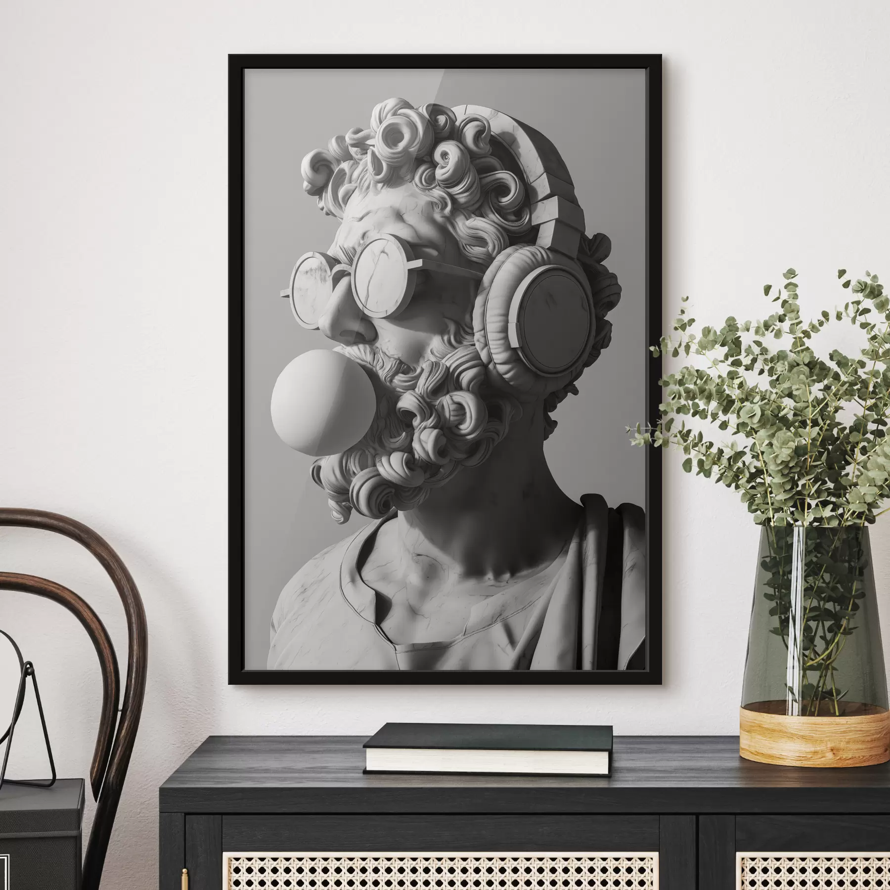 murales de pared Escultura moderna de Zeus f26130