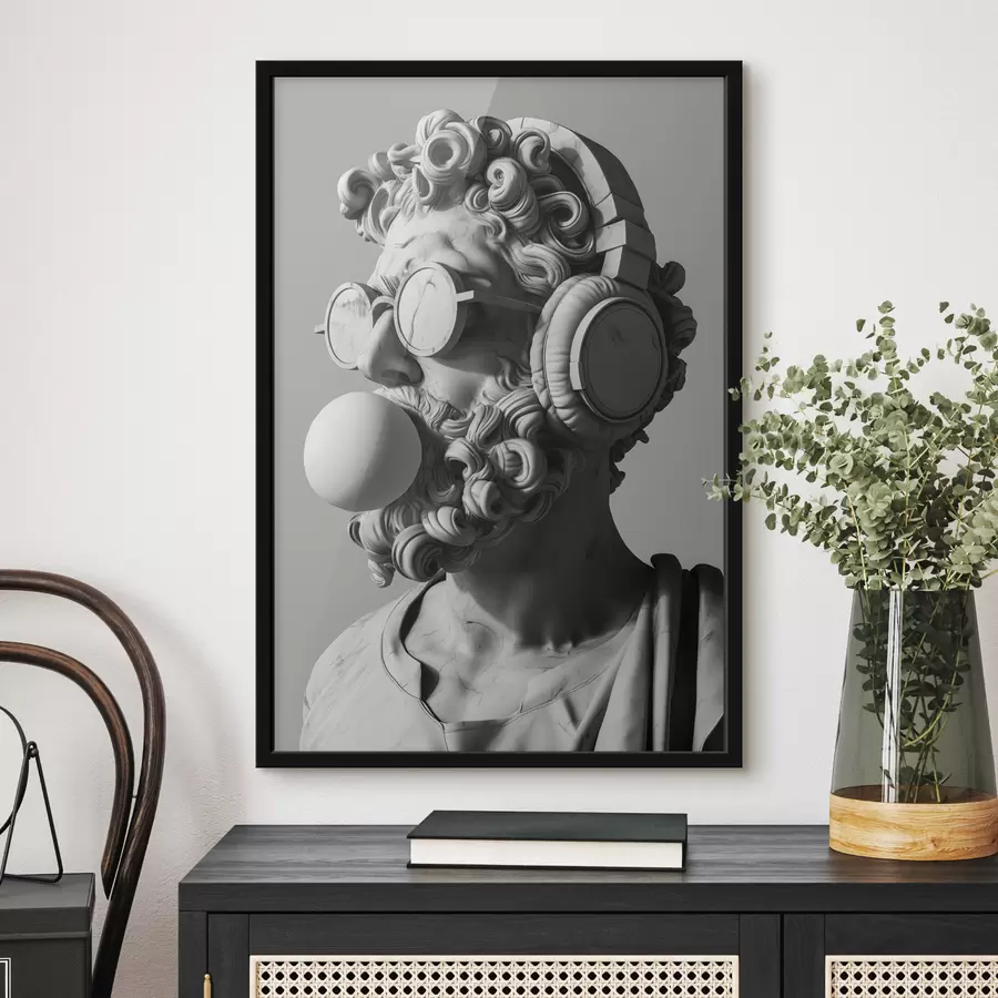 murales de pared Escultura moderna de Zeus f26130