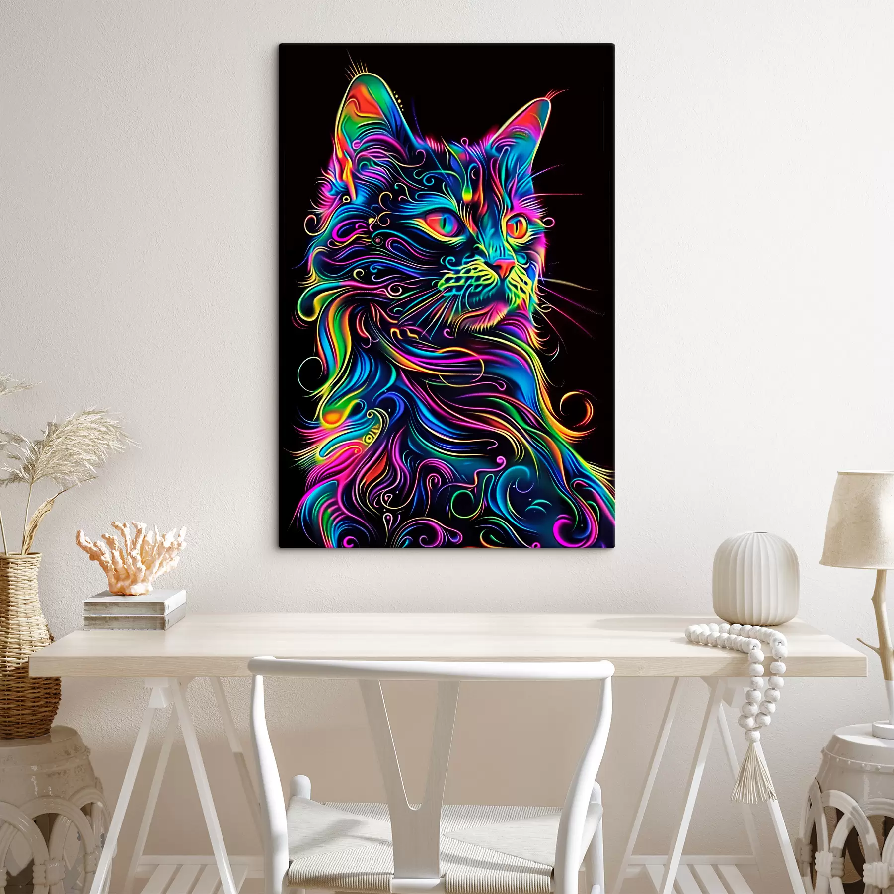 murales de pared gato multicolor s39311