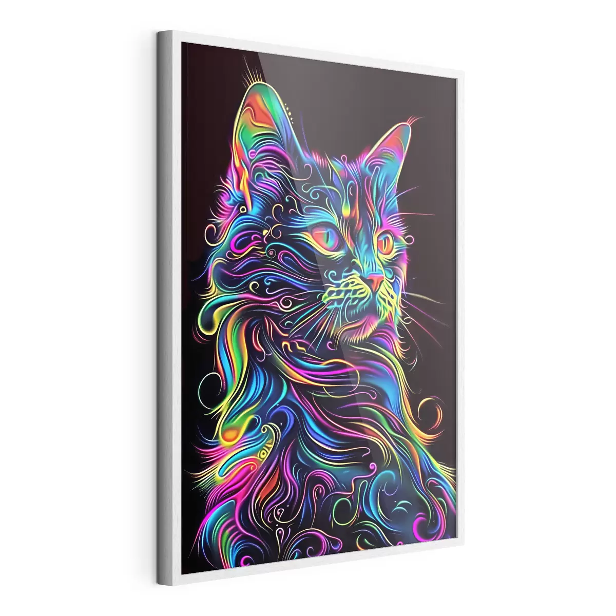 Poster gato multicolor f39311