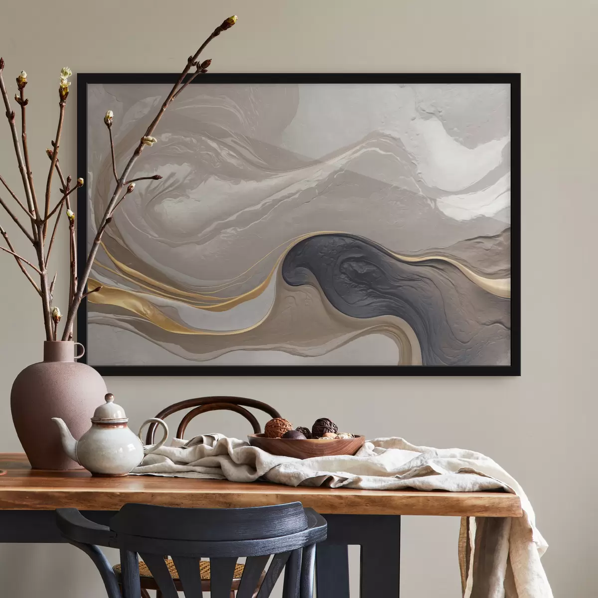 Poster Abstracción con imitación de textura. f39088