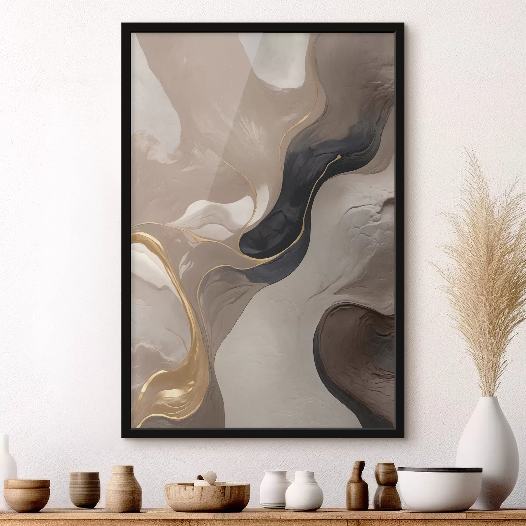 murales de pared Abstracción con imitación de textura f39093