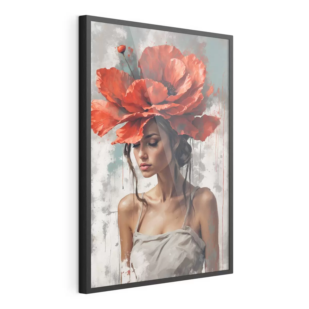 Poster Tocado de amapolas f39171