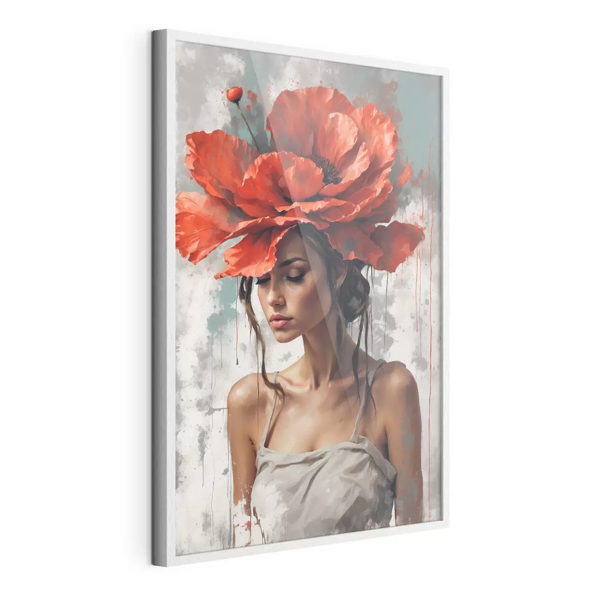 Poster Tocado de amapolas f39171
