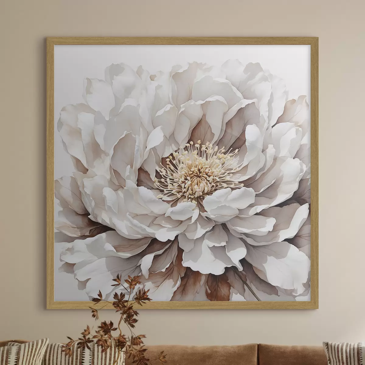 Poster Primer plano de una flor blanca f39178