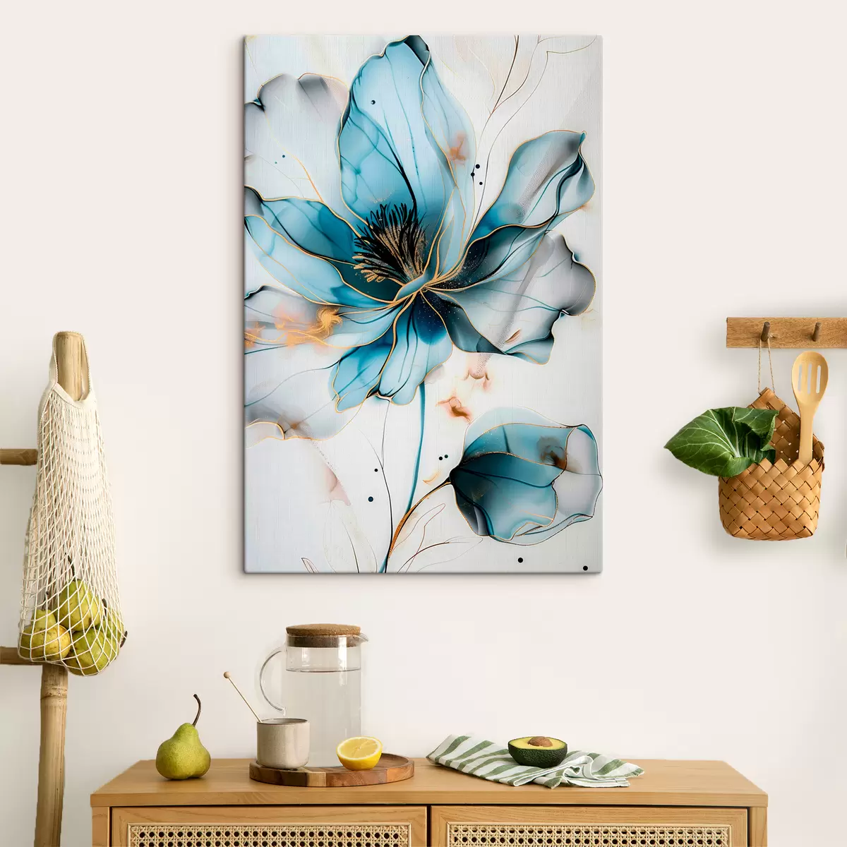 murales de pared Flor azul s39348