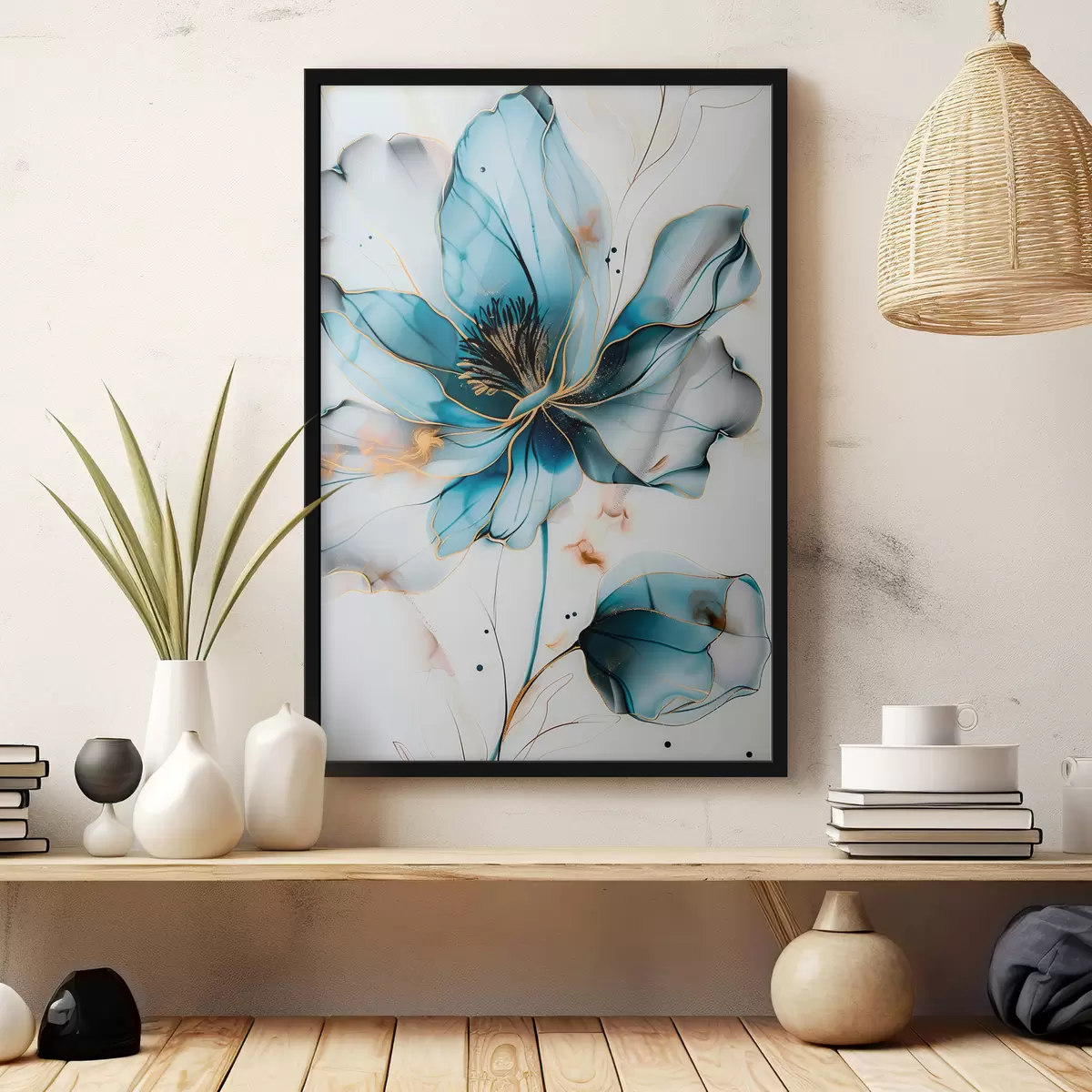 Poster Flor azul f39348