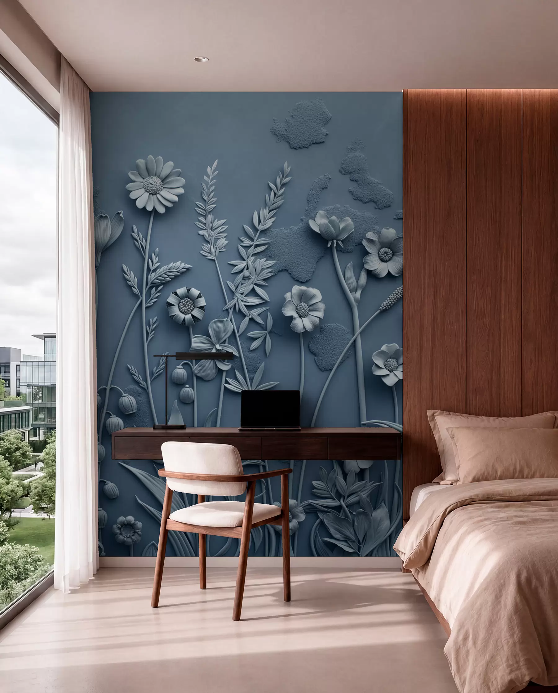 murales de pared Campo de flores 3D w07869