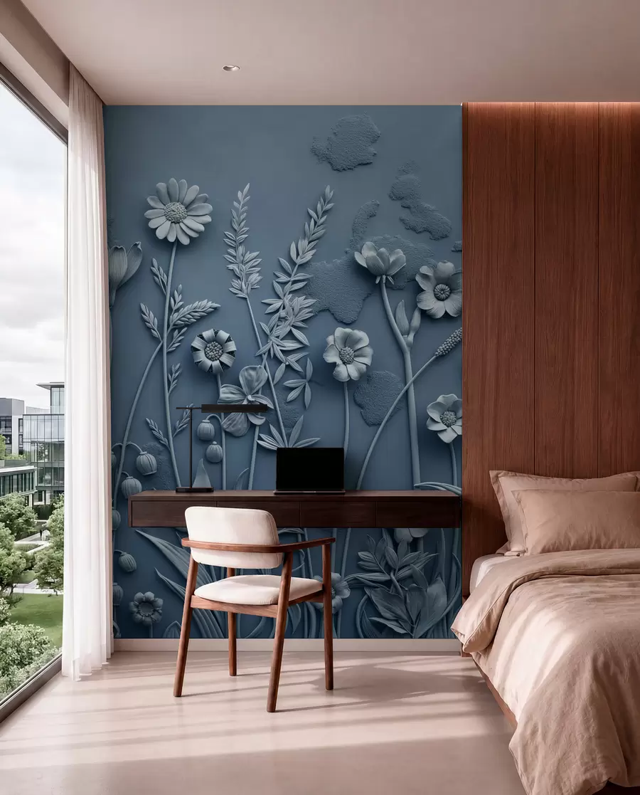 murales de pared Campo de flores 3D w07869