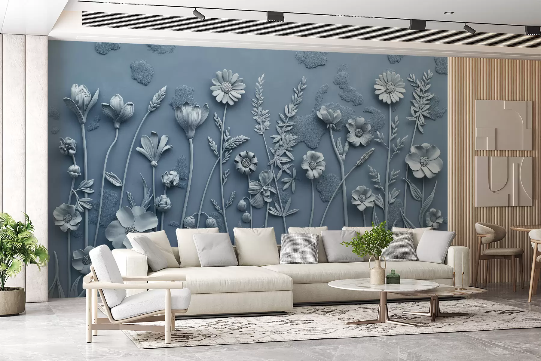 murales de pared Campo de flores 3D w07869