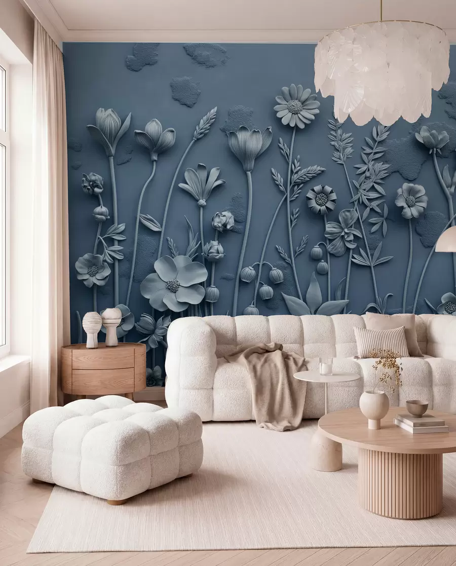 murales de pared Campo de flores 3D w07869