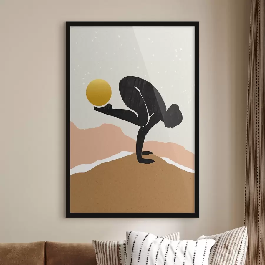 murales de pared Equilibrar la energía con formas elegantes f37507