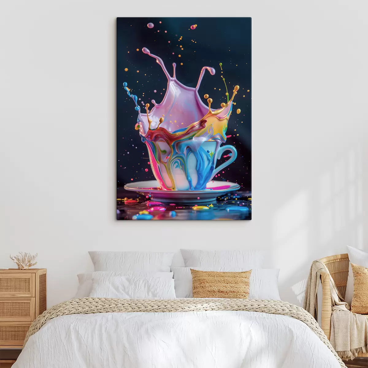 murales de pared Salpicaduras brillantes en una taza s39218