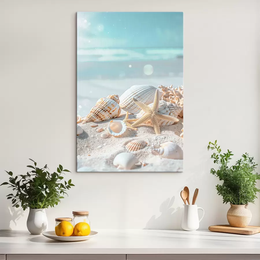 murales de pared Conchas en la arena s39221