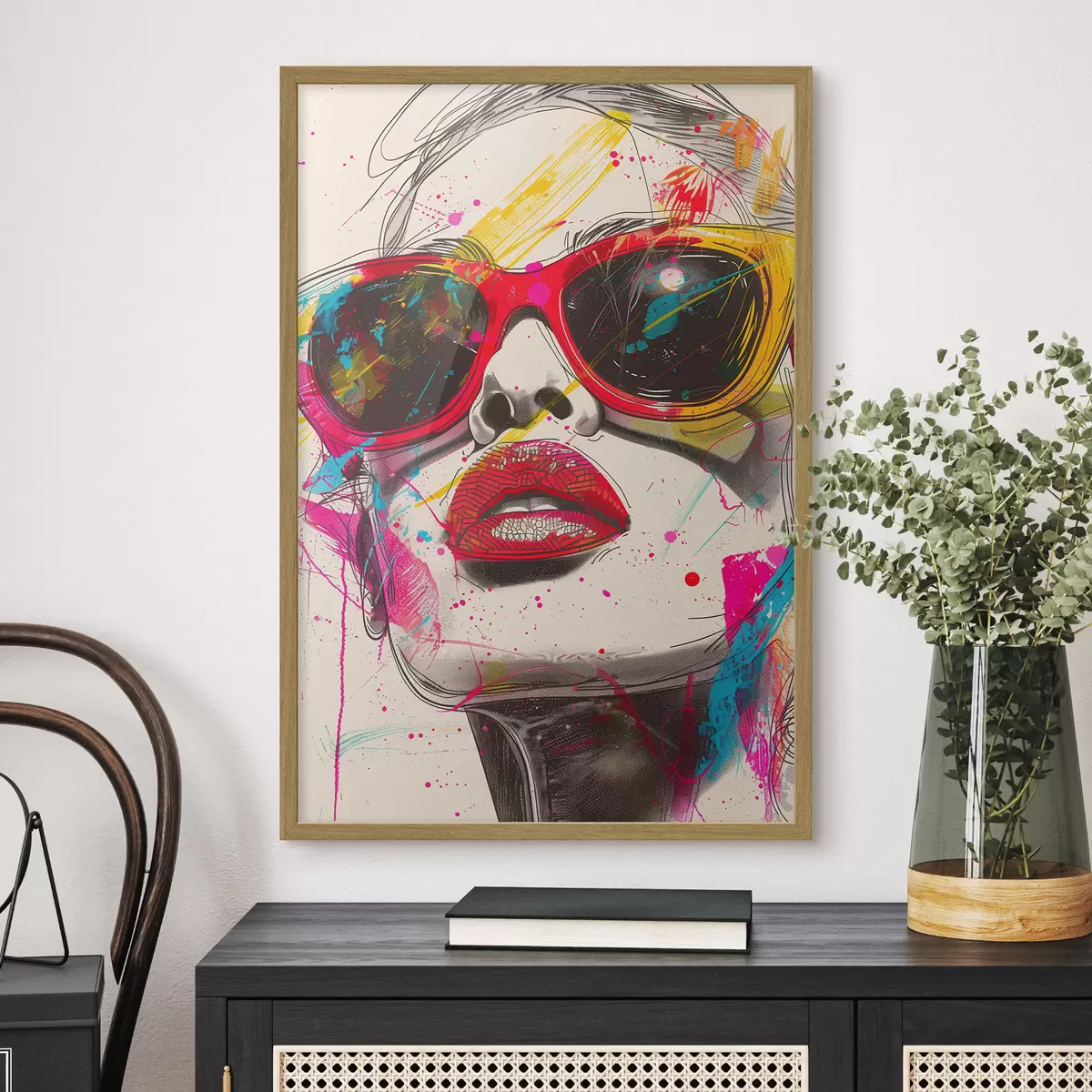 Poster chica con gafas f39204