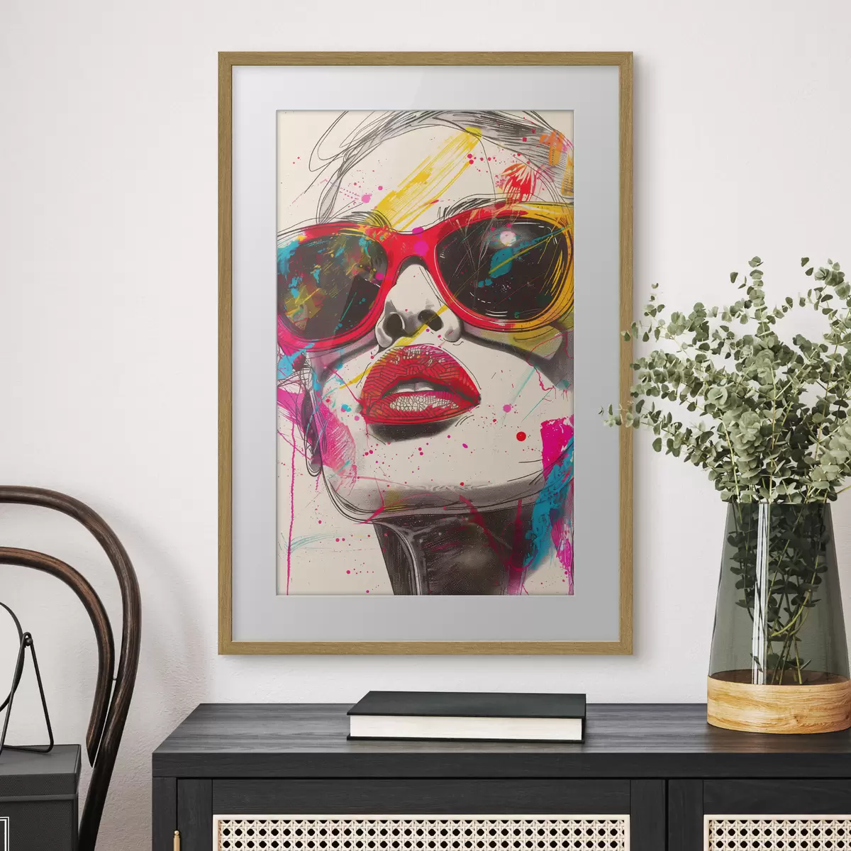 Poster chica con gafas f39204