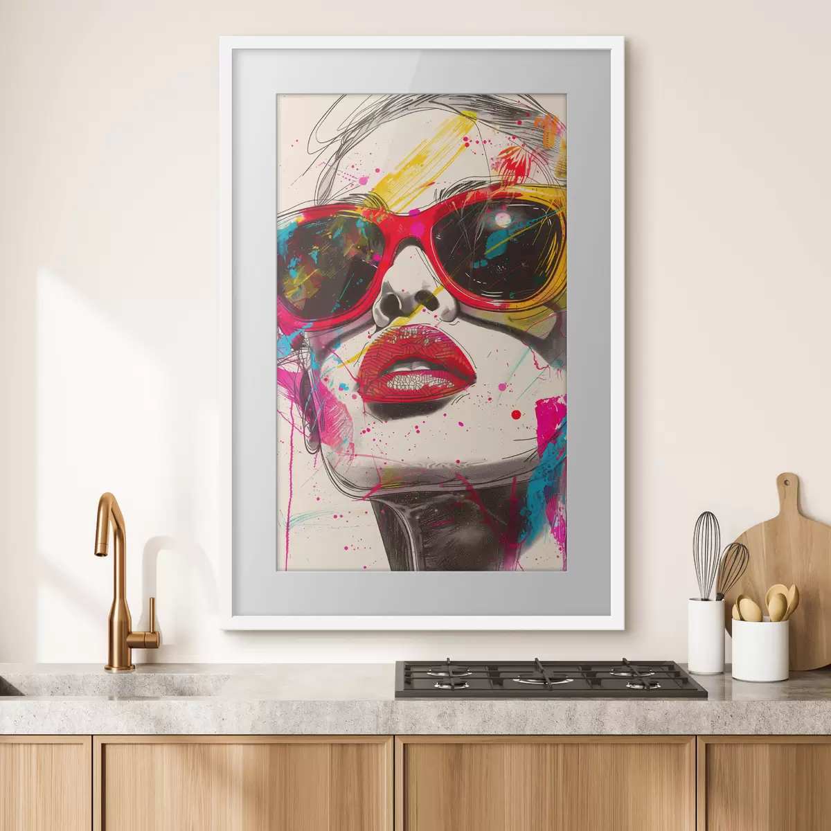 Poster chica con gafas f39204