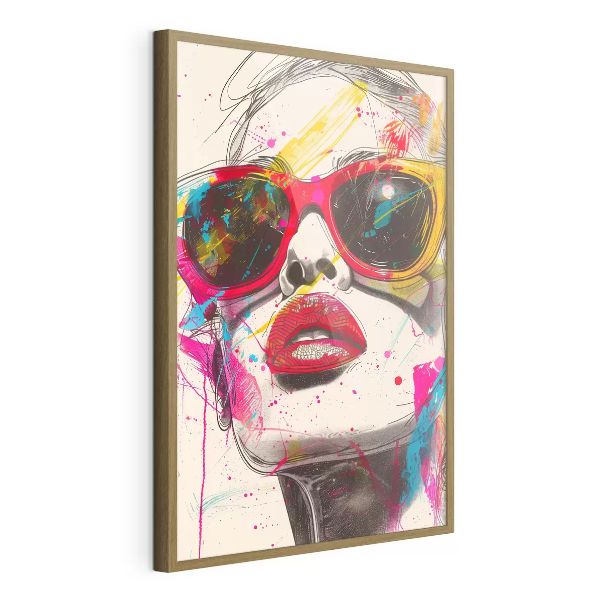Poster chica con gafas f39204