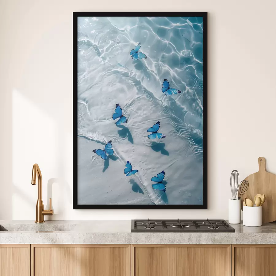 murales de pared Hermosas mariposas f39227