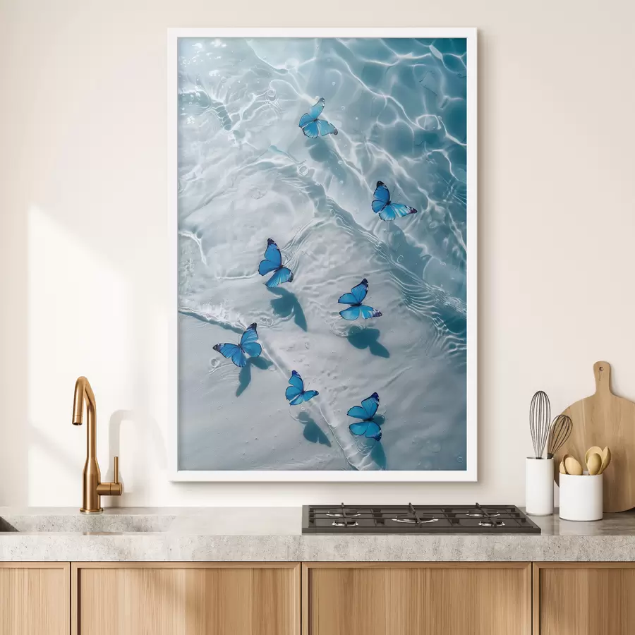 murales de pared Hermosas mariposas f39227