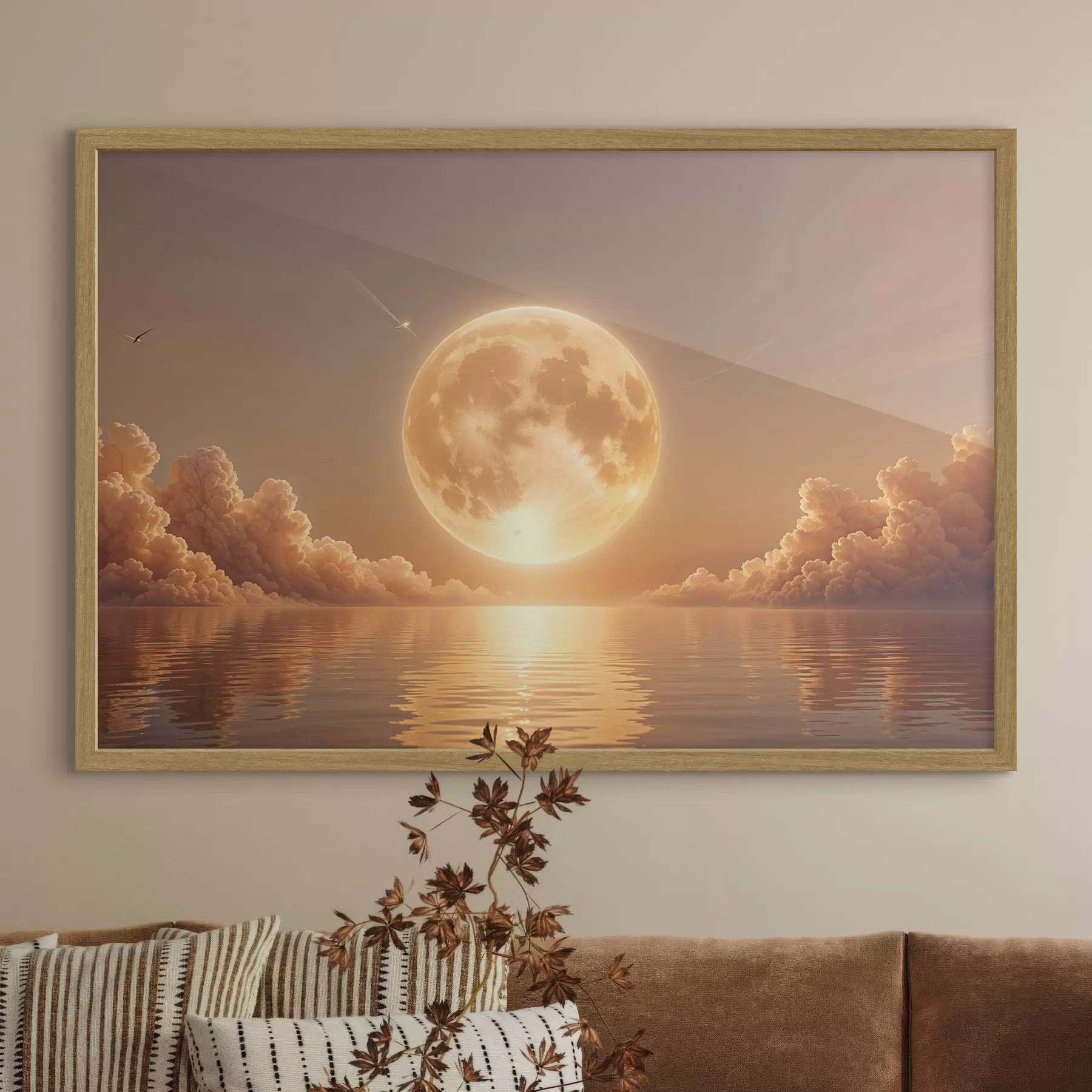 murales de pared Luna y resplandor f39403