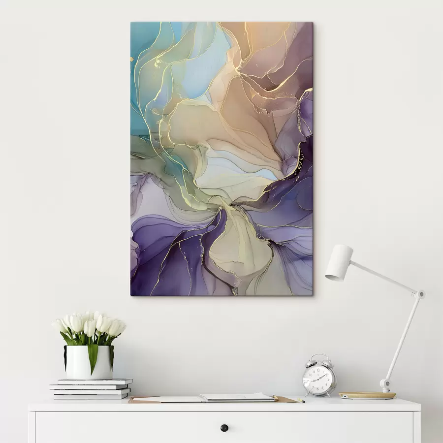 murales de pared abstracción con colores de alcohol s39482