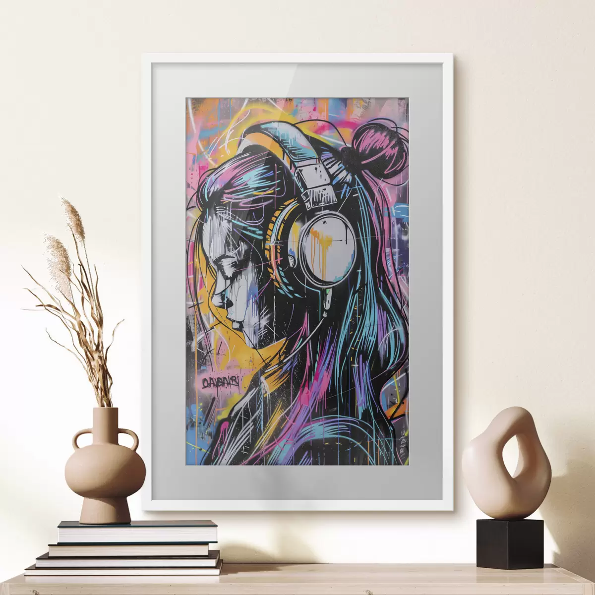Poster Absorta en la música f39443