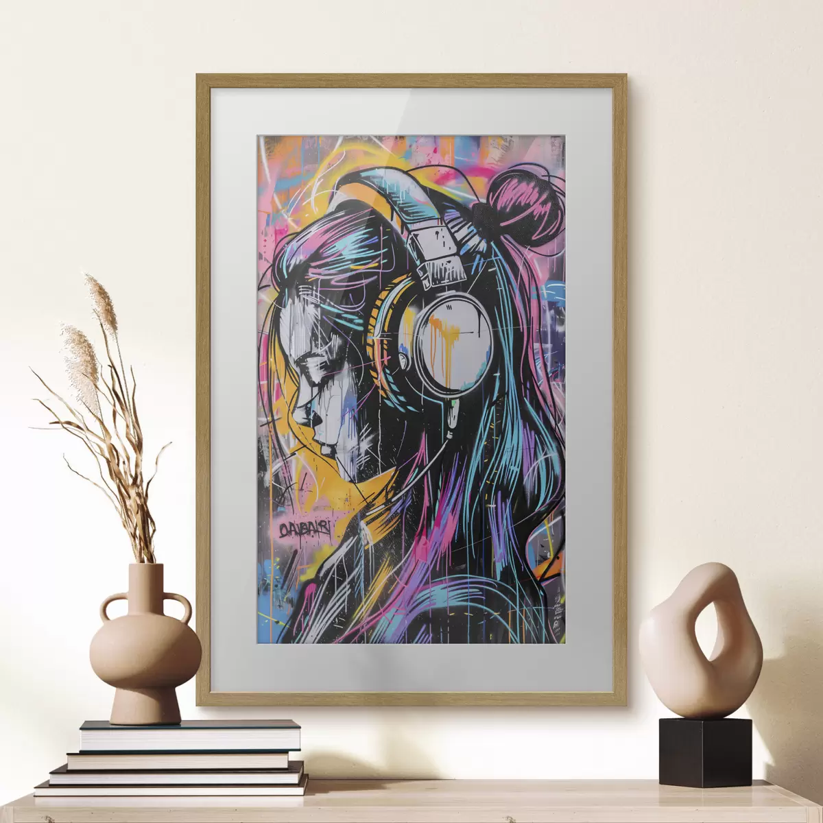 Poster Absorta en la música f39443
