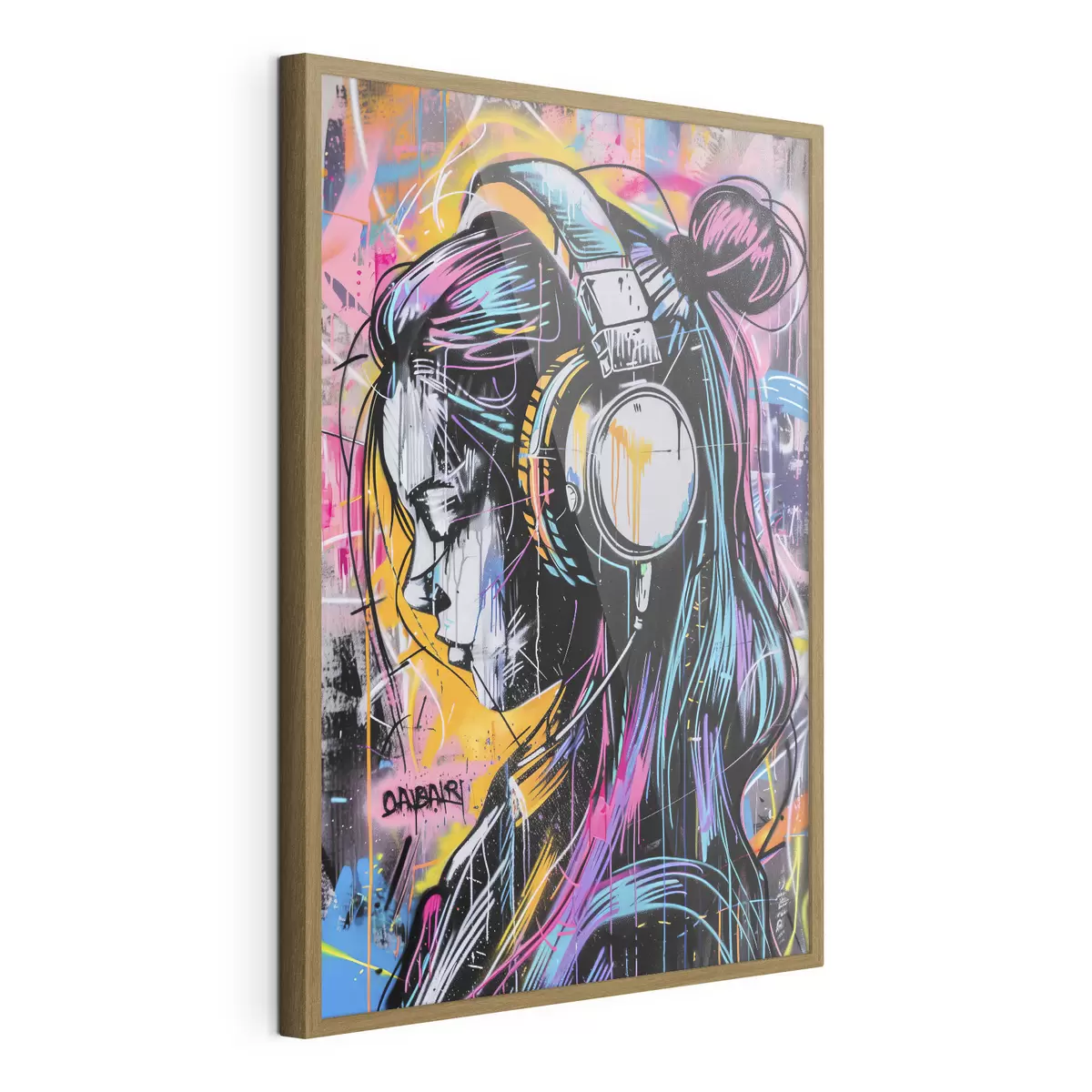 Poster Absorta en la música f39443
