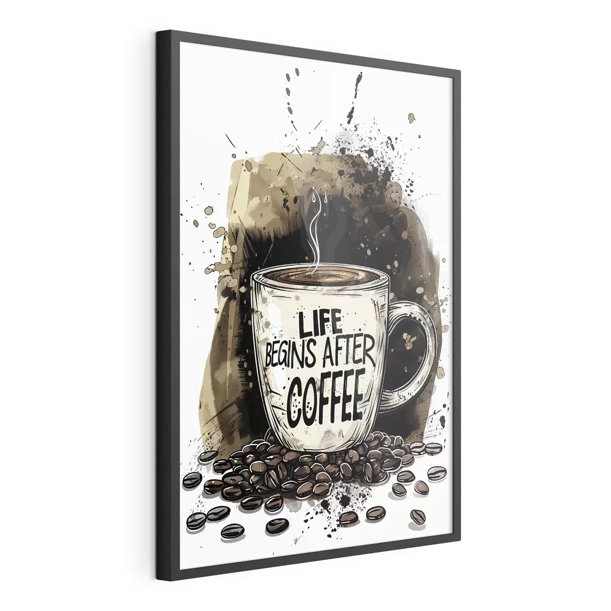 Poster Taza de café con inscripción f39445