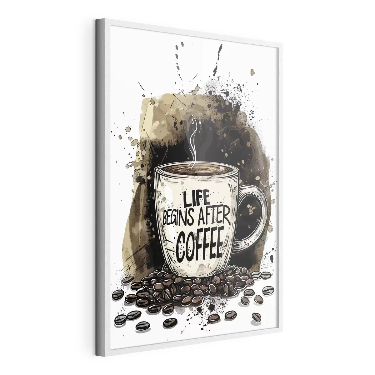 Poster Taza de café con inscripción f39445