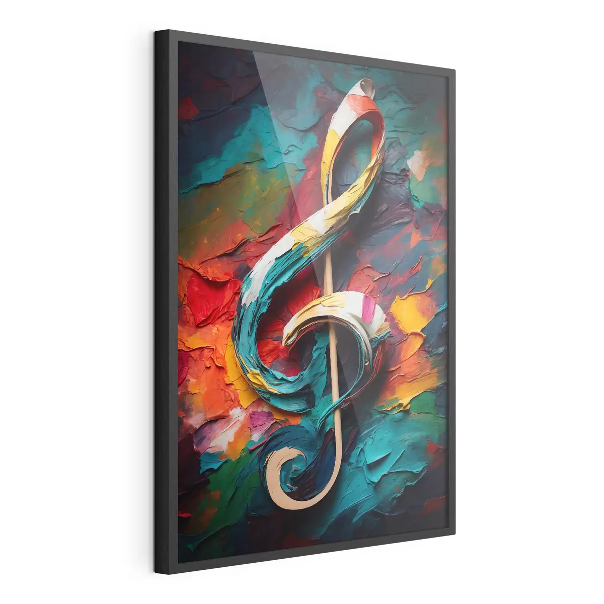 Poster Nota sobre el fondo abstracto del óleo f39373