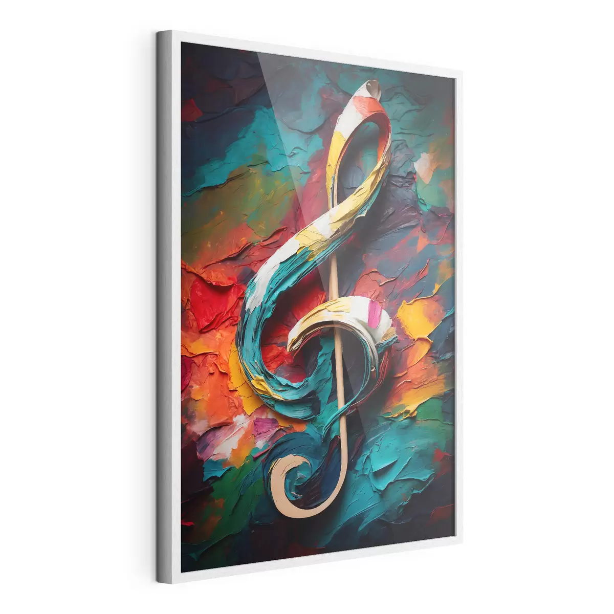 Poster Nota sobre el fondo abstracto del óleo f39373